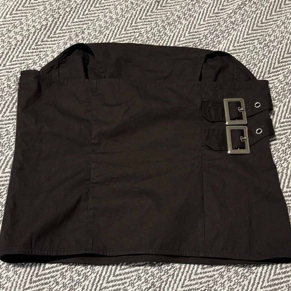 Free People Black Strapless Top